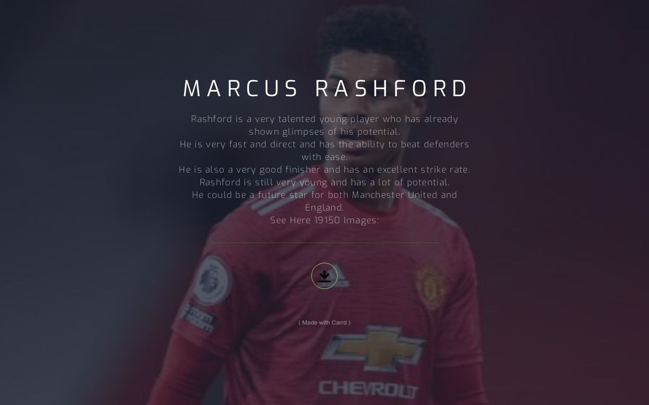 Carrd profile picture for @rashford